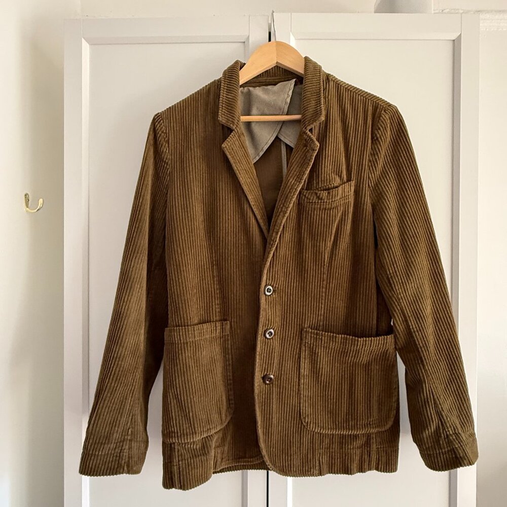 Alex Mill Boyish Blazer in Corduroy Dark Olive – Size S